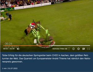 CHIO in Aachen: Deutsche Equipe gewinnt Nationenpreis  Datum: